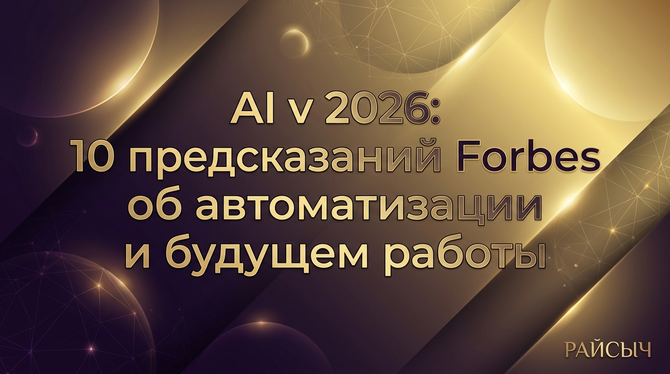 AI в 2026: 10 предсказаний Forbes об автоматизации и будущем работы