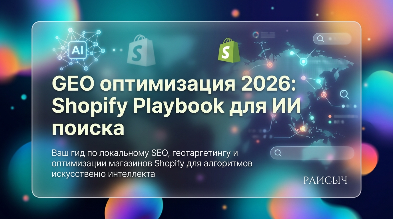 GEO-оптимизация 2026: полный гайд по продвижению контента в AI-поиске от Shopify