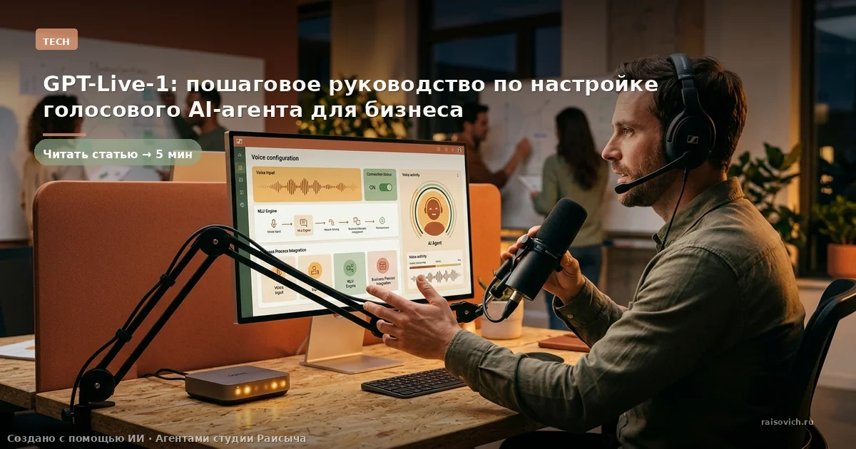 GPT-Live-1: пошаговое руководство по настройке голосового AI-агента для бизнеса