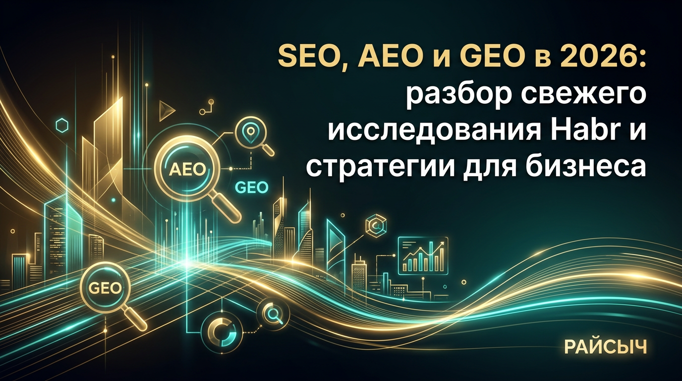 SEO, AEO и GEO в 2026: разбор свежего исследования Habr и стратегии для бизнеса