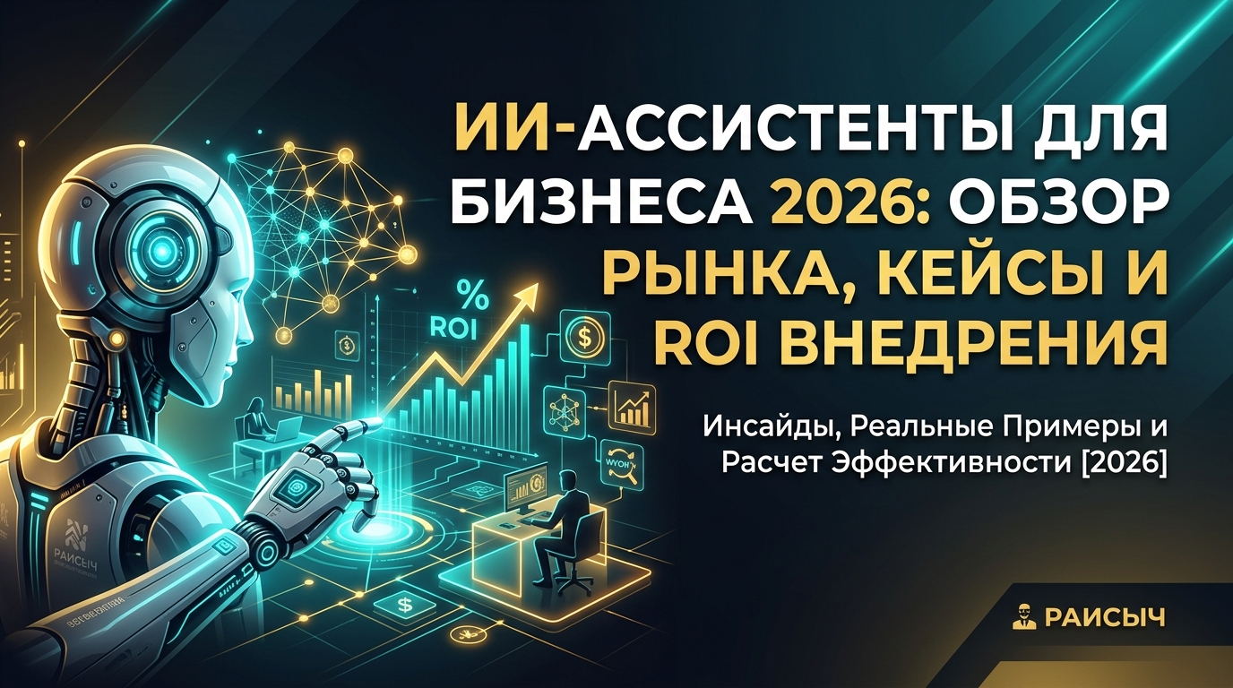 ИИ-ассистенты для бизнеса 2026: обзор рынка, кейсы и ROI внедрения