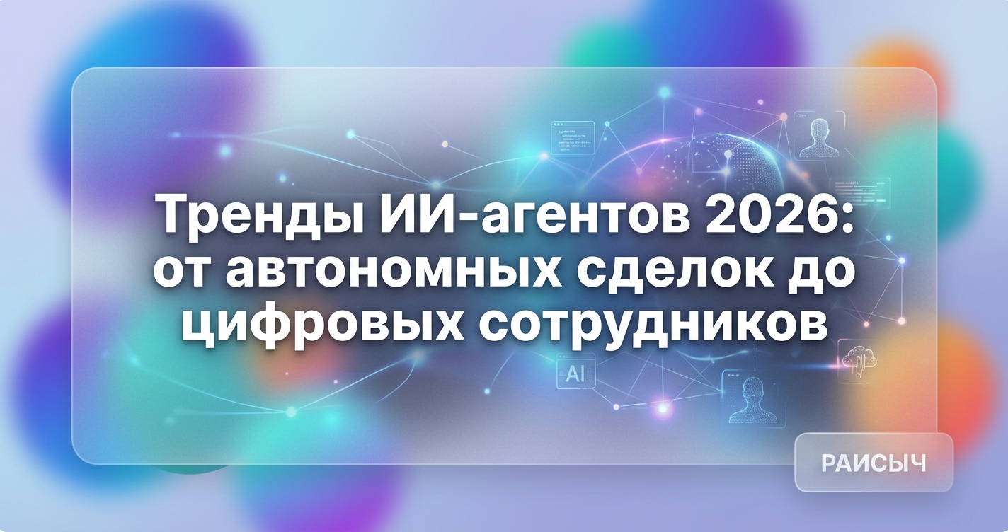 Тренды AI-агентов в 2026: от автономных сделок до цифровых сотрудников — направления развития и российский рынок