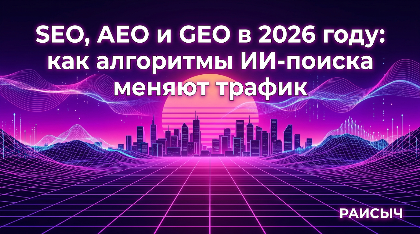 SEO, AEO и GEO в 2026 году: как алгоритмы ИИ-поиска меняют трафик