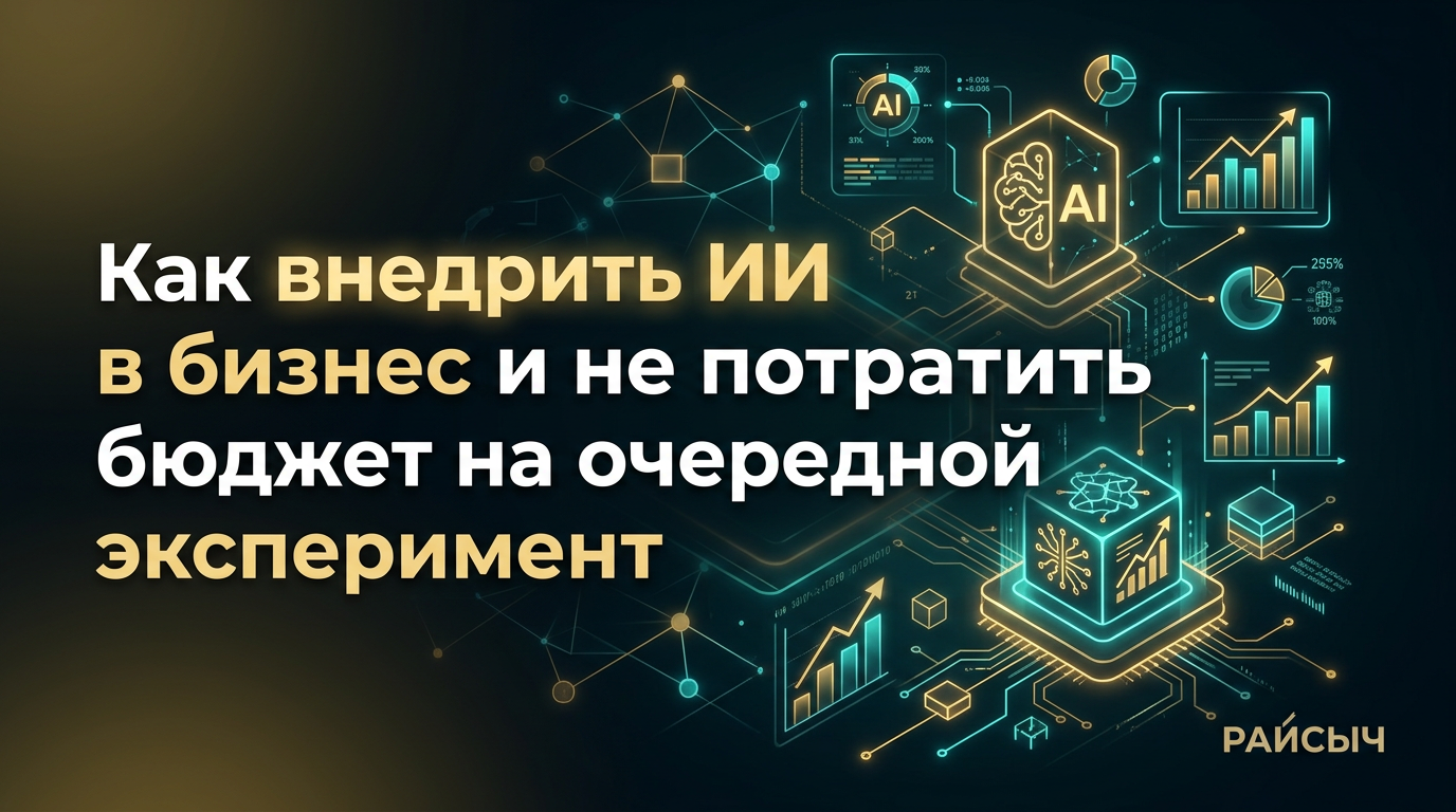 Как внедрить ИИ в бизнес в 2026 году и не потратить бюджет на очередной эксперимент